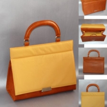 Leather bag with pigskin lining