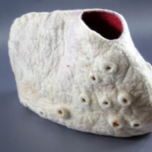 Sculptuur van merinowol.