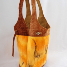 Shopper leather and felt